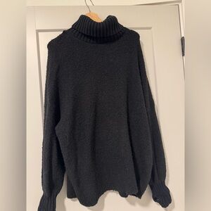 Aerie Cozy Black Turtleneck Sweater